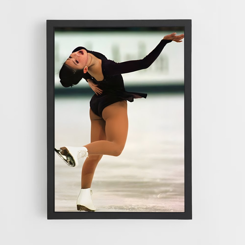 Poster Grace en Noir – affiche Patinage artistique (vue 2)